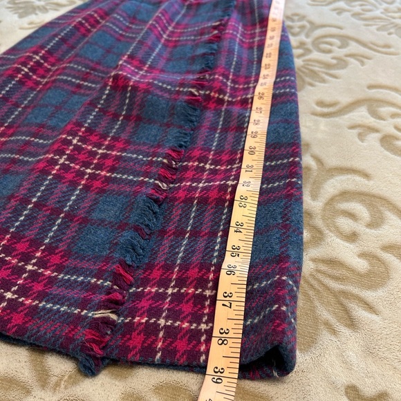 Vintage 60’s plaid wool sleeveless dress, small - Picture 12 of 13